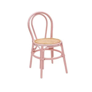 Silla Infantil de Ratán Natural Tejida a Mano, Diseño Moderno y Seguro, Ligera, para Uso en Hoteles y Cocinas, Muebles para Eventos Infantiles - Product Image 1