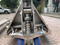 Transpalette manuel hydraulique ICHIMENS 2,5 tonnes Inox 540x1150mm avec roues en nylon/tandem, garantie 3 ans, fabriqué au Vietnam