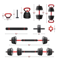 Équipement de fitness WENDY, poids de gym, haltères réglables, kettlebell, ensemble multifonctionnel