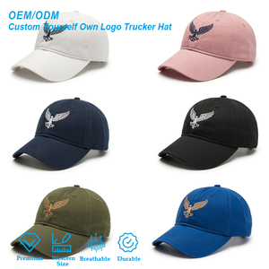 3D Embroidery Raised Logo Reinforced Front Panel Quality Needlework Curved Brim Baseball Hat for Brand Promotion