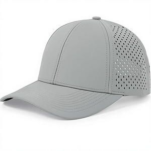 Casquette Snapback Grise à 6 Panneaux en Maille Respirante Ajustable Unisexe pour Activités de Plein Air Printemps-Été Adulte - Product Image 1