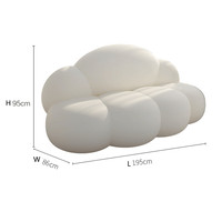 Conjunto de sofás con forma de nube, diseño creativo marroquí, mobiliario suave, decoración, conjunto de sofás