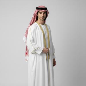 ملابس تقليدية على طراز الكفتان 2025 جديد للرجال في الشرق الأوسط قفطان مغربي عرقي - Product Image 3