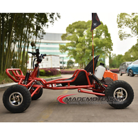 Kart à pédales et buggy à monnayeur avec moteur à essence 98cc, kart à pédales 63cc 2 temps