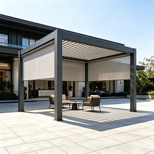 RKOVE 3x4m 4x5m Custom Motorized Aluminum Louvered Pergola for Garden Patio - Product Image 4