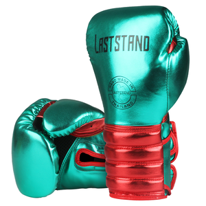 Guantes de boxeo para hombre, cómodos guantes de entrenamiento de lucha verde con etiqueta privada - Product Image 4