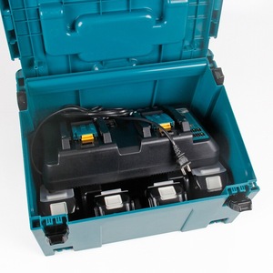 Kit de chargeur de batterie au lithium Makita 18V avec 2 batteries et étui pour outils électriques - Product Image 5