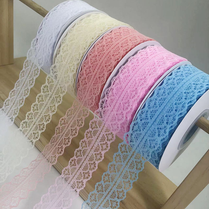 3cm Floral Satin Ribbon Hollow Lace Edge for Baking Cake Decoration DIY Embellishment Gift Christmas Halloween Easter Wedding