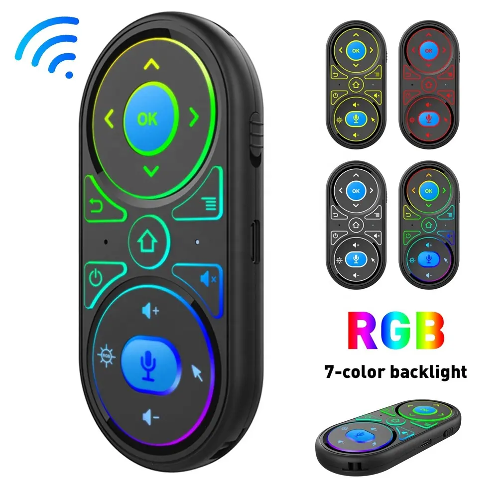 2022 New G11 Q8 Air Mouse Voice with Backlit Remote Control 2.4G Wireless Gyro IR Learning for Android PC Gyroscope Airmouse