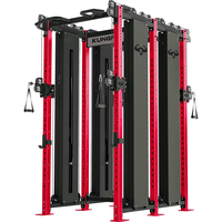 Machine Smith multifonctionnelle personnalisée en usine avec câbles de poulie Cross Squat Power Simith Rack Cage Gym Center
