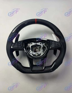 Volante de Cuero y Carbono Personalizado para <span class=keywords><strong>Benz</strong></span>, Modificación Personalizada, Volante de Coche Mejorado, Bandeja para Volante de Coche - Product Image 5