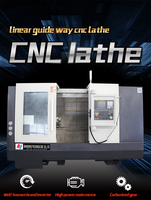 Torno CNC de 2 ejes de alta precisión DONGS TCK66A con bancada inclinada, guía lineal y control GSK para trabajo pesado (0.003mm)