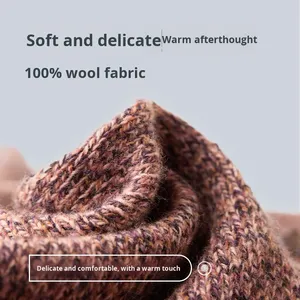 {Camisa Cloud Mist} Suéter de Punto Holgado y Cómodo de Manga Larga para <span class=keywords><strong>Hombre</strong></span> VICUTU, 100% Lana de Oveja, Hecho en China - Product Image 3