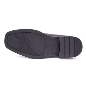 Chaussures habillées classiques haut de gamme personnalisées en cuir PU noir confortables pour hommes - Product Image 4