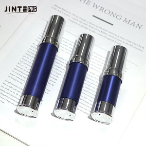 Flacons bleus à pompe sans air en aluminium de 30 ml, blancs avec bouchons argentés pour soins de la peau, sérum pour le <span class=keywords><strong>visage</strong></span> - Product Image 5