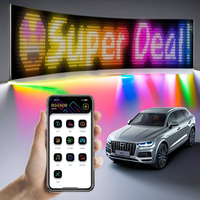 Écran d'affichage numérique LED flexible pour vitres de voiture, multifonctionnel et programmable, idéal pour la publicité en centre commercial – Grande Vente