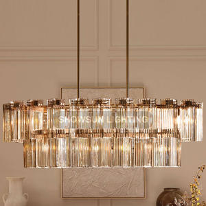 72" Large Wedding Decoration Post-modern 2 Tier <strong>Crystal</strong> <strong>Chandelier</strong> Big Hotel Lobby Villa Foyer Luxury <strong>Chandelier</strong> Lighting - Product Image 1