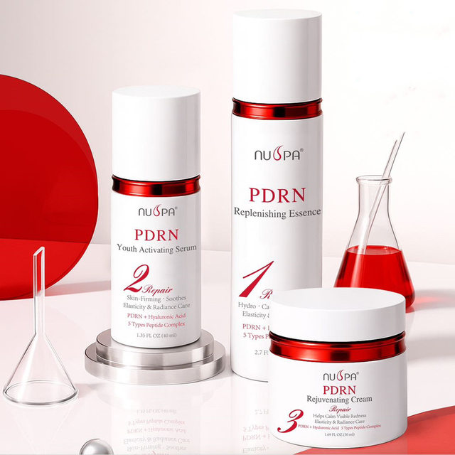 Customized Skin Care Cosmetics Beauty Whitening Products Anti-Aging Face Serum Cream PDRN Hyaluronic Acid Skincare Set