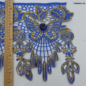 Bán Buôn 3D Hoa Bướm Thêu Ren Trims <span class=keywords><strong>New</strong></span> Phong Cách Dân tộc Tùy Chỉnh 15-35Cm Chiều Dài Rỗng Đầy Màu Sắc Thân Thiện Với Môi - Product Image 1