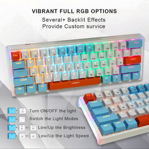 Clavier Gamer Mécanique 61 Touches Blanc 60% à Profil Bas Prix Usine - Product Image 3