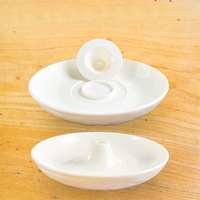 Plato de Melamina Ecológico para Servir en Restaurantes y Hogares, Plato Hondo para Carne, Ensaladas, Pizza y Otros Alimentos