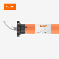 Motor Tubular Eléctrico Inteligente Personalizable con Control por Voz Digital para Persianas Inalámbricas, Ventanas de Sala de Estar, Instalación Integrada
