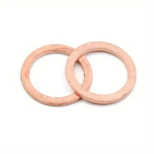 Copper Flat Gasket Set 30 Mm Outer Diameter 10 Mm Inner Diameter 1.5 Mm Thickness For Oil Sealing Applications - Product Image 2