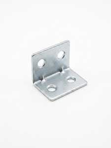 Support d'angle en métal galvanisé 25x25x32mm, revêtement poudré, connecteur de meuble pour cadre d'armoire en bois et étagère - Product Image 3