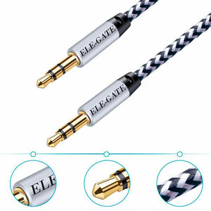 Cable de Audio Ele-Gate de 3.5mm a 3.5mm, 1 Metro, Conector Estéreo Auxiliar Universal - Product Image 4