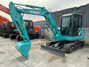 Excavadora de cadenas Kobelco SK60-8 usada con cucharón retroexcavador, motor YANMAR original, 2024, en excelente estado para inspección por video. - Product Image 4