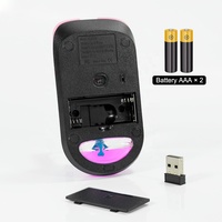 Souris de jeu sans fil Sanlead KE-28, motif dauphin flottant dans l'eau liquide d'aquarium, en acrylique, personnalisable, promotionnelle