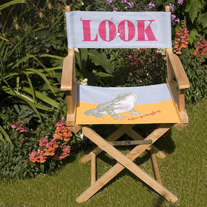 Chaise de Réalisateur Standard à Impression Numérique Haute Définition, Cadre en Bois Dur Chinois Durable, Portable pour Cinéma, Chambre, Parc - Product Image 1