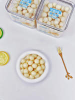 Bolas de Chocolate con Leche Blancas Premium, Crujientes, con Sabor a Leche, Dulces Mylikes, Venta al por Mayor, OEM, Marca Privada, Snack Saludable para Niños