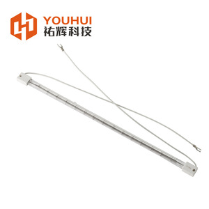 ฮีตเตอร์ฮาโลเจนแบบท่อเดี่ยว Youhui 400V 2500W เคลือบสีขาว แบบตรง สำหรับอุปกรณ์เป่าขวด - Product Image 1