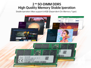 AMD chơi game mini PC R9 8945hs R7 8845hs AMD Radeon 780M 64GB DDR5 1TB SSD wifi6e bt5.3 Dual Lan Mini usb4 Máy tính chơi game PC - Product Image 3