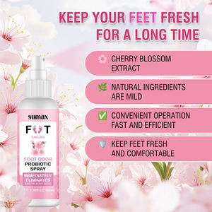 SUMAX 100ml Vaporisateur blanc <span class=keywords><strong>D</strong></span>éodorant pour les pieds à l'orange Spray <span class=keywords><strong>d</strong></span>ésodorisant pour les pieds à la fleur de cerisier - Product Image 2