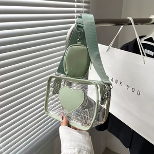 Bolso Bandolera Transparente Cuadrado Mini Personalizado, Monedero <span class=keywords><strong>de</strong></span> PVC Transparente <span class=keywords><strong>para</strong></span> Teléfono, Accesorio <span class=keywords><strong>de</strong></span> Viaje Moderno <span class=keywords><strong>para</strong></span> Chicas - Product Image 5