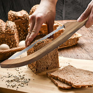 Trong kho Keo Gỗ bánh mì dao <span class=keywords><strong>Slicer</strong></span> tự chế bánh mì sourdough dao răng cưa dao cho tự chế bánh mì baguettes cắt - Product Image 3