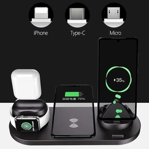 <span class=keywords><strong>Chargeur</strong></span> sans fil rapide 6 en 1 15W Type-C 5V/3A pour <span class=keywords><strong>iPhone</strong></span> 14 13 12 <span class=keywords><strong>11</strong></span> IWatch pour Airpods Téléphone - Product Image 1