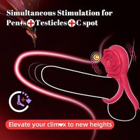Fabrikpreis Silikon Vibrierender Penisring mit Klitoris-Stimulator Penisring-Vibrator Erotikspielzeug für Männer und Frauen