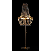 Nouveaux articles de mariage 2026, chandelier de table en cristal éclairé or et argent pour la décoration de table de mariage