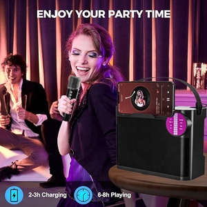 Máquina de Karaoke Portátil Inalámbrica A925 con Soporte para Tarjeta de Memoria, Woofer, Altavoz V5.3, <span class=keywords><strong>2</strong></span> Micrófonos, IPX2, Ideal para Fiestas en Casa, Venta al Por Mayor de Fábrica - Product Image 3