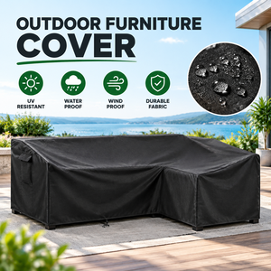 Housse de protection pour <span class=keywords><strong>jardin</strong></span> et terrasse, imperméable, en tissu Oxford 600D, anti-UV, coupe-vent, anti-poussière, anti-neige, avec cordon de serrage, pour <span class=keywords><strong>fauteuil</strong></span> de <span class=keywords><strong>jardin</strong></span> extérieur - Product Image 2