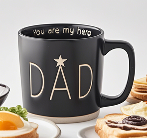 Tazza in Ceramica per la Festa del Papà - 'Ti Chiamo Eroe' - Tazza da Caffè per Decorazione Casa, Ideale per Tè e Latte - Product Image 2
