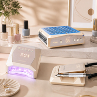 Sèche-ongles portable en gel 120W, 45 ampoules LED, lampe UV LED rechargeable, lampe de séchage professionnelle pour salon de manucure