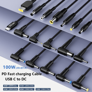 2M Nylon trenzado PD 100W 5A USB C a DC 7955 7406 6006 5517 5525 5521 <span class=keywords><strong>Cable</strong></span> de carga rápida <span class=keywords><strong>para</strong></span> portátil HP Dell <span class=keywords><strong>Acer</strong></span> Asus Lenovo - Product Image 6