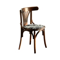 Chaise en bois VL à assise et dossier rembourrés, idéale pour cuisine, salle à manger et restaurant – Vente en gros