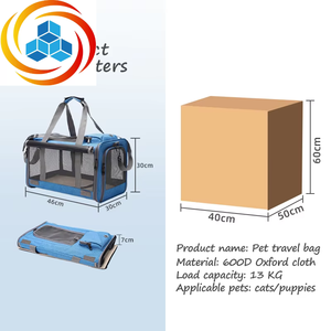 Transportín Plegable de Malla Suave con Soporte de Alambre Oxford 600D para Mascotas Pequeñas y Medianas, Cuadrado, con Cremallera, para Gatos, Perros y Animales Pequeños, Ideal para Viajes - Product Image 6