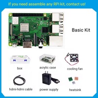 DIYmall ahududu Pi 3 Model B + geliştirme kurulu dört çekirdekli 2.4GHz/5GHz MIPI CSI arayüzü PoE arayüzü USB2.0 Gigabit Ethernet