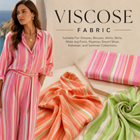 Tissu imprimé en rayonne viscose 100 % doux et respirant, tissé uni, pour la personnalisation de vêtements d'été